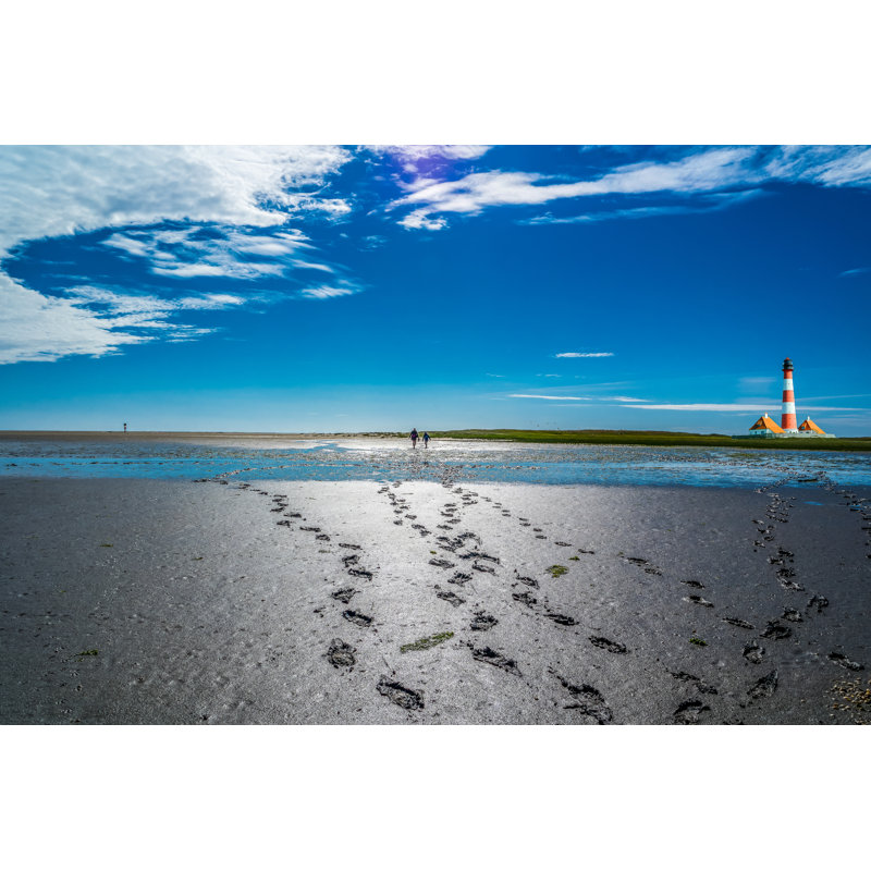 Walking To The Lighthouse by Animaflora - Wrapped Canvas Print, 61cm H x 91cm W