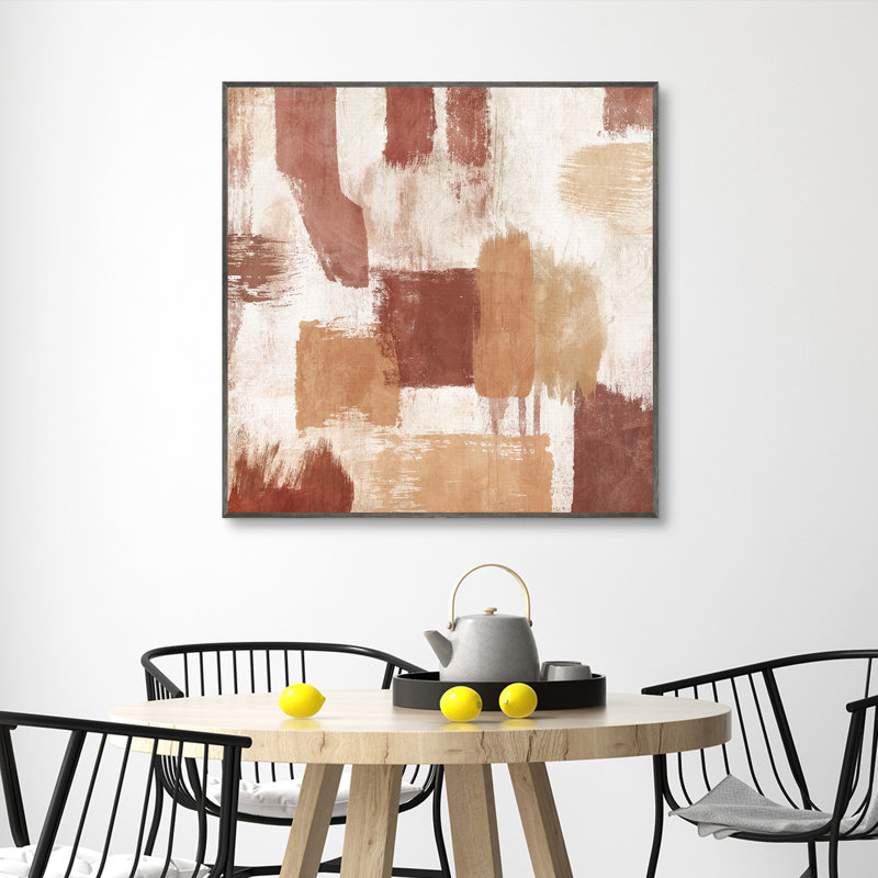 «Warm Abstract - 2» par Willowbrook, art mural encadré