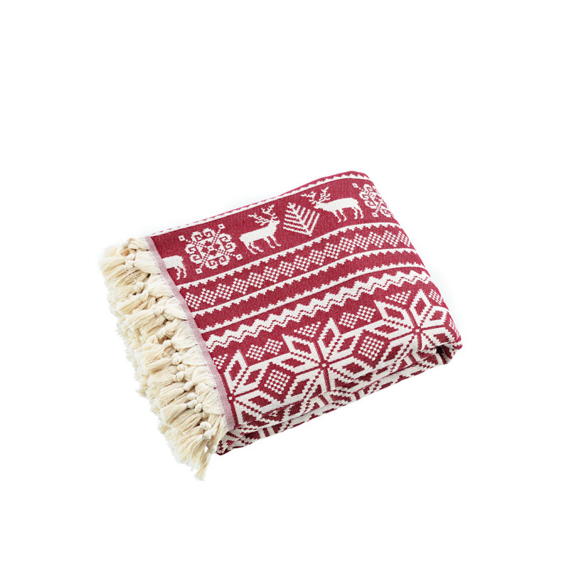 Courtepointe 100% coton Moneta, Rouge Bordeaux