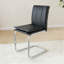 Ensemble de 4 chaises de salle à manger modernes en cuir de polyuréthane blanc-592510506-592510678