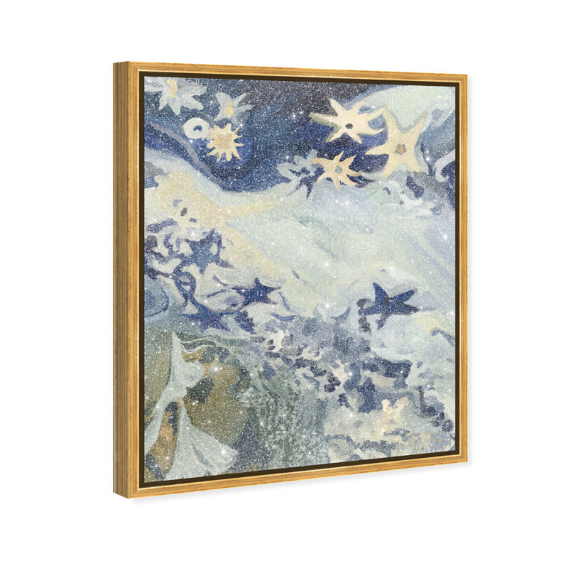 Mermaid Dream II Print by Oliver Gal, 31"H x 25"W, Gold Floater Frame