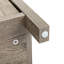 Table de chevet Pereda en gris
