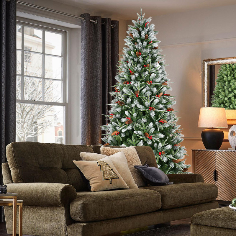 Arbre de Noël artificiel en PVC 7 pi, H 7 pi