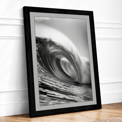 Wave Breaking Coastal - Framed Print