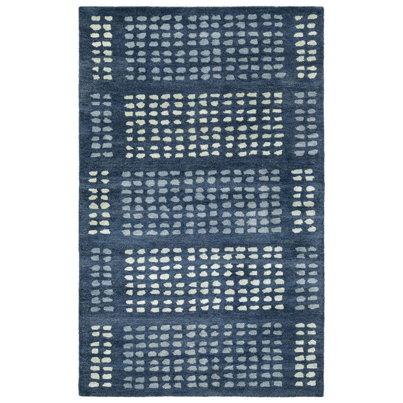 Hand Tufted Wool Pigment Indoor Area Rug, Rectangle 7'6" x 9'6"