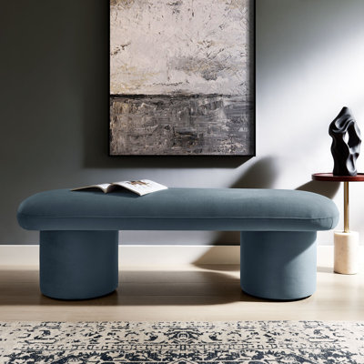Banc en velours Orla Performance taupe