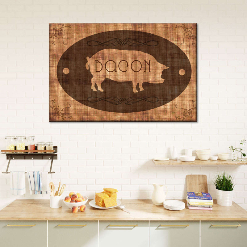 " Bacon Pig " by Tom Timber, 24" H x 36" W x 1.25" D