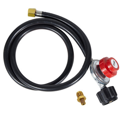Régulateur de propane, tuyau ajustable pour brûleur à gaz haute pression 0 à 20 psi, 4 pieds, adapté aux réservoirs de propane