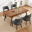 Chaise d'appoint rembourrée en bois massif-896201408