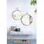 Miroir mural 26 "x 32" avec cadre en métal doré, miroir décoratif pour le salon, le vestibule, le bureau
