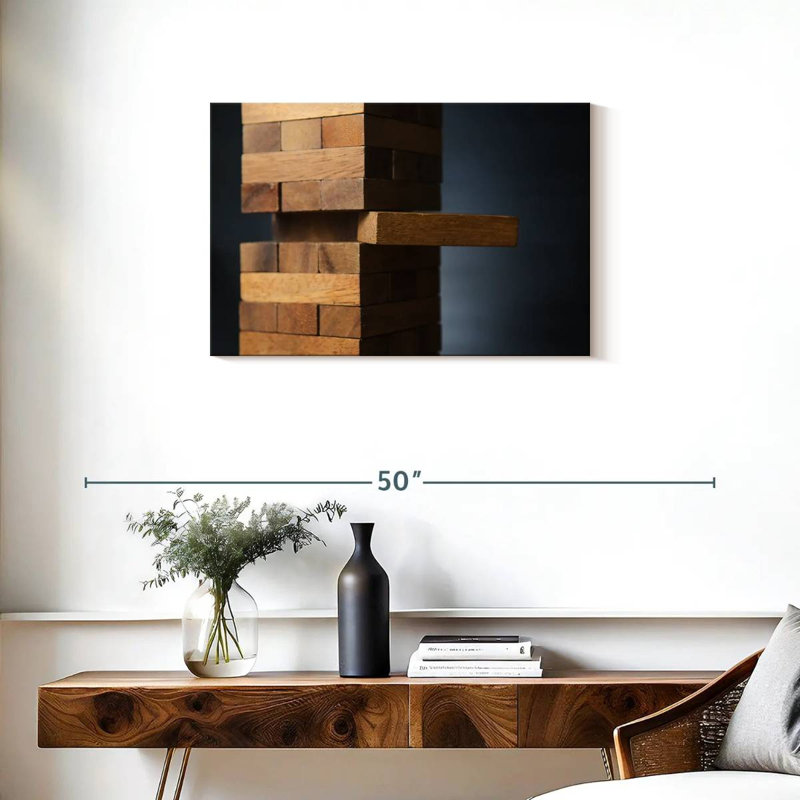 Senne Jenga Game, H 20 po x l 30 po