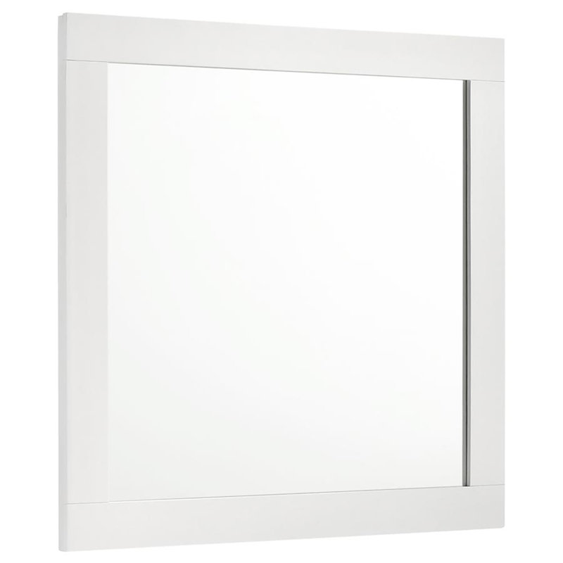 Miroir pour commode Hiser, Blanc