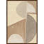 «Beige Geometric Harmony» par The Miuus Studio, art mural sur toile encadré-719464195