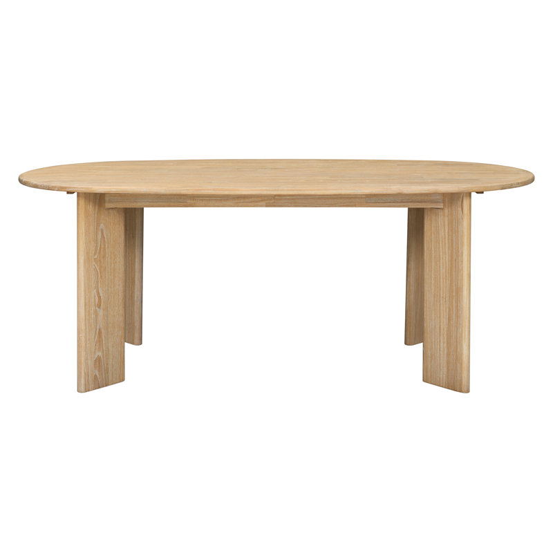Ehrsam 78.5" Oval Dining Table, Natural