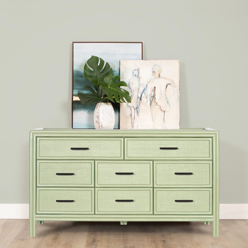 Aruba 8 - Drawer Dresser, Celery Green