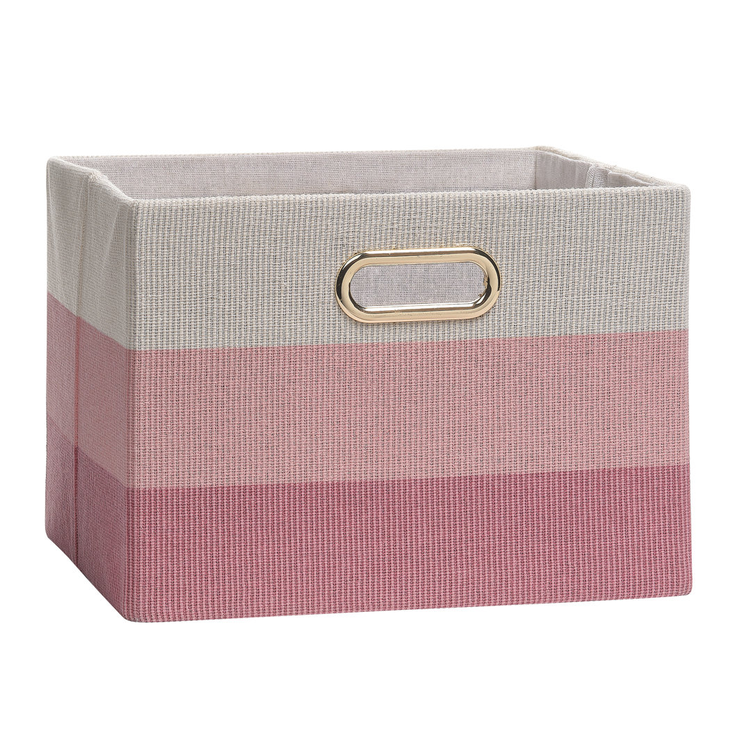 Pink Ombre Foldable/Collapsible Storage Bin/Basket Lambs & Ivy
