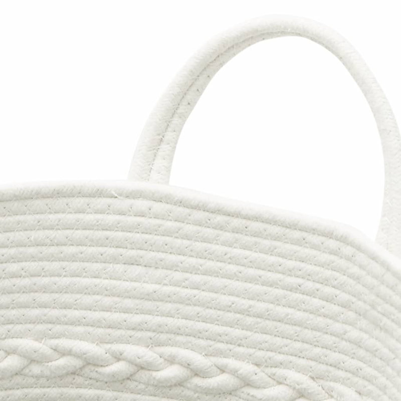 House Of Hampton Fabric Decorative Basket, Grey/White