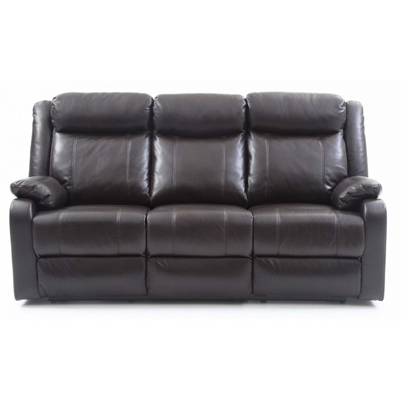 Canapé double inclinable, Marron foncé