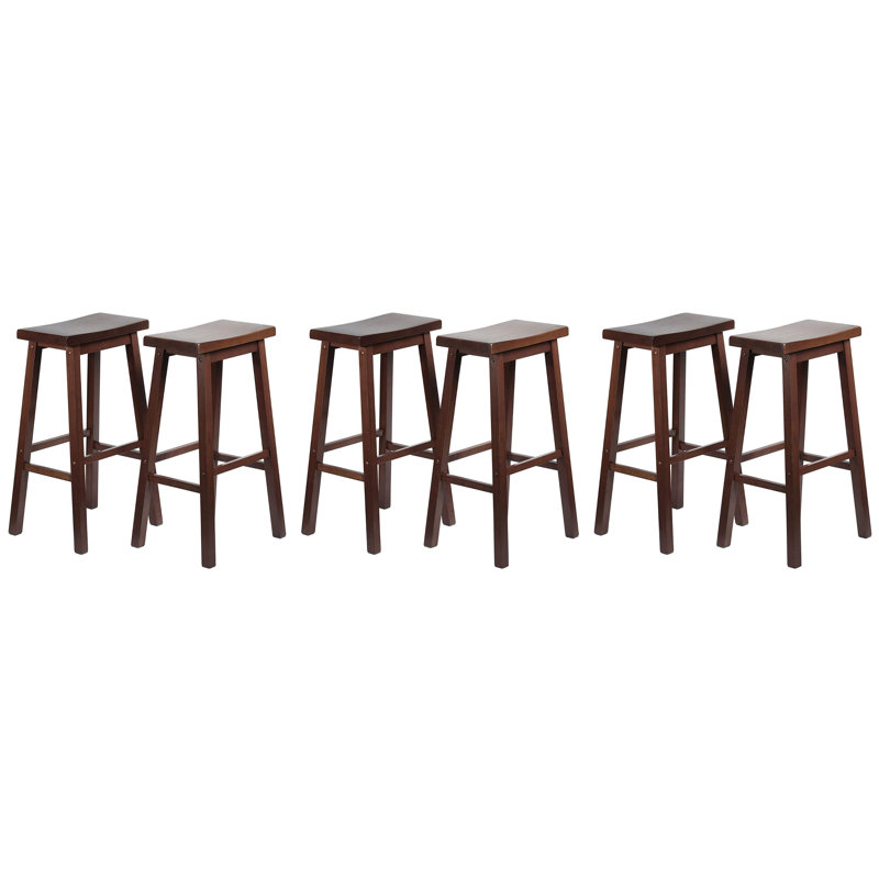 Counter Stool with Solid Wood Frame