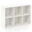 6-Cube Bookcase Modern 3-Tier Storage Organizer Horizontal Vertical Bookshelf