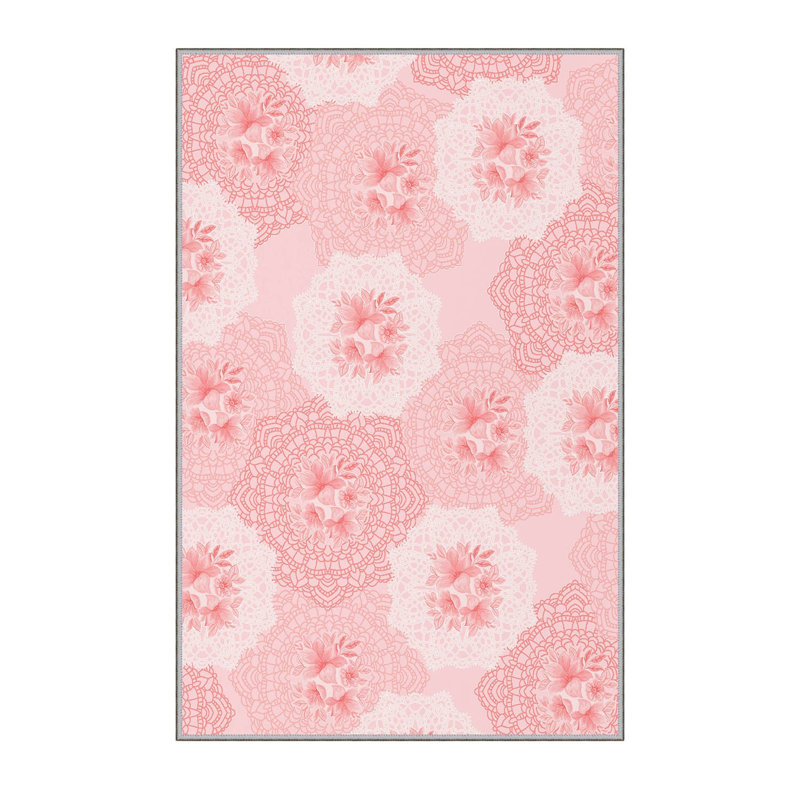 Stylish Hall Carpet 2.6 x 4.9 Feet, 100% Polyester with 8 mm Pile Height | Antibacterial, Non-Slip PVC Felt Dot Underside | Machine Washable, 3D Digital Printing | Perfect for Home Entryways & Living Spaces