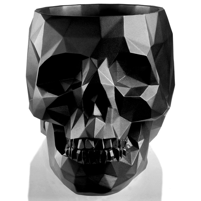 Handmade Pot Planter, Black Metallic