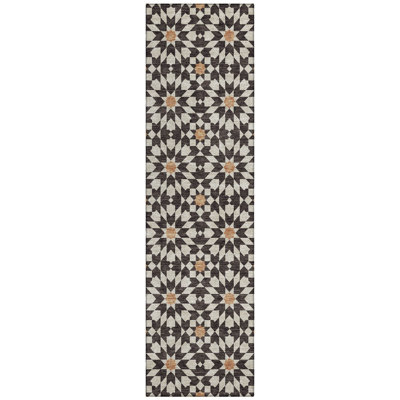 Washable Floral Indoor / Outdoor Rug