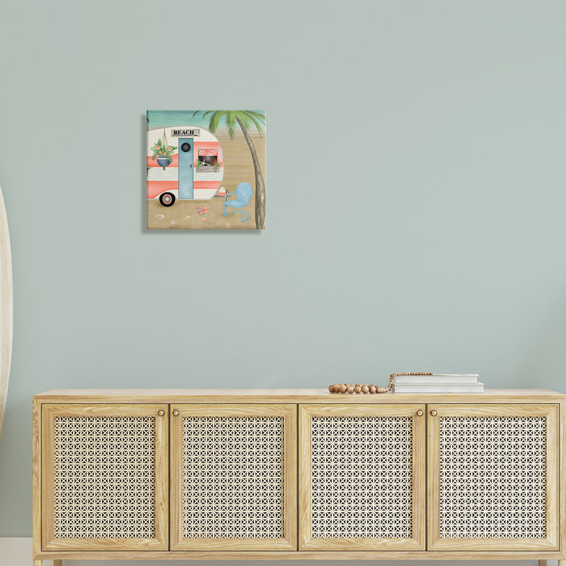 Coastal Van Sea Horizon, H 17 po x l 17 po x P 1,5 po, Plaque murale