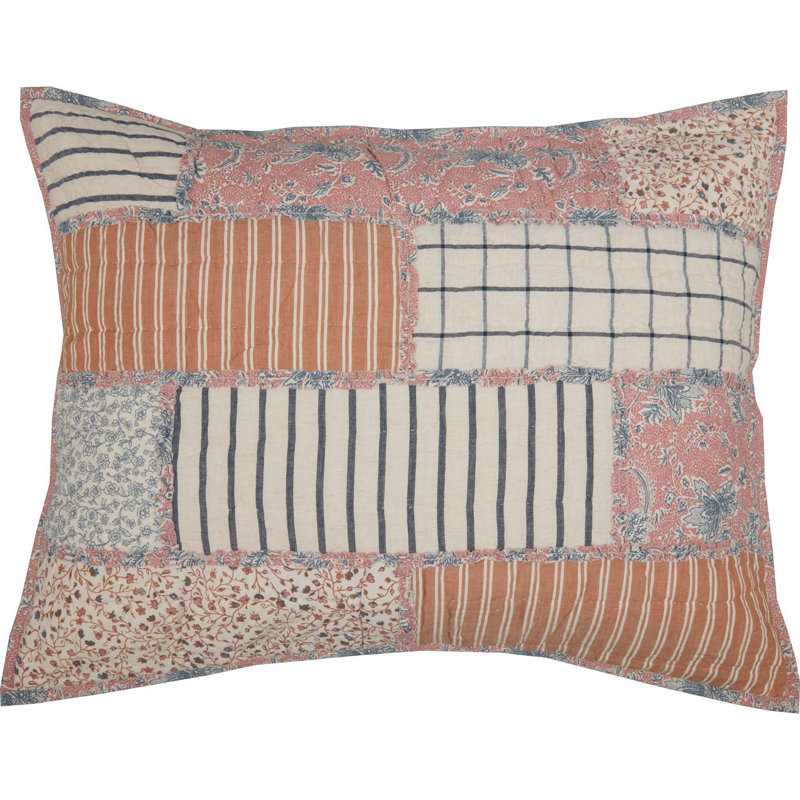 Cotton Blend Patchwork Sham Set, Standard/Twin