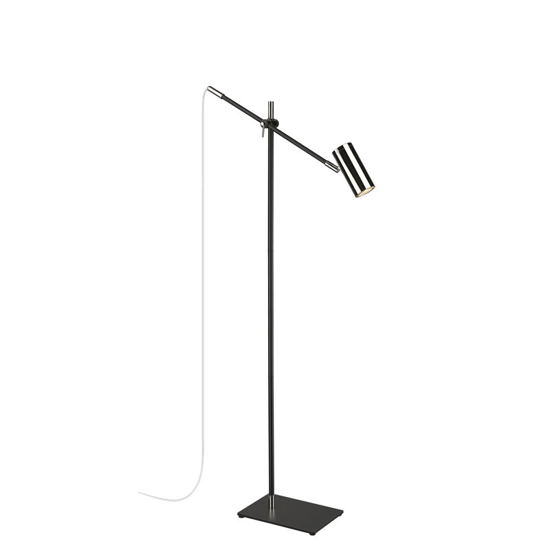 Ahmed-Farhan 48.25'' Task Floor Lamp, Polished Nickel