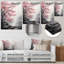 Décoration murale florale en métal «Pink Forest Whispering Breeze II»-592958720