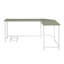 Bureau d'ordinateur gris et fini