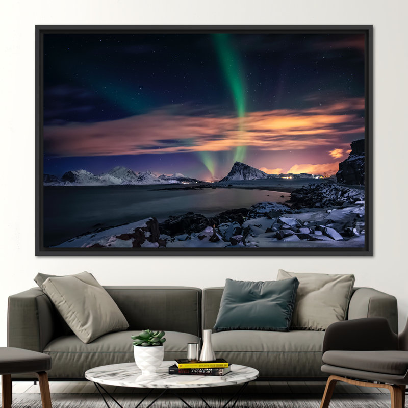Print on Canvas, Floater Framed Print without Mat, 20 cm H x 30 cm W, Black