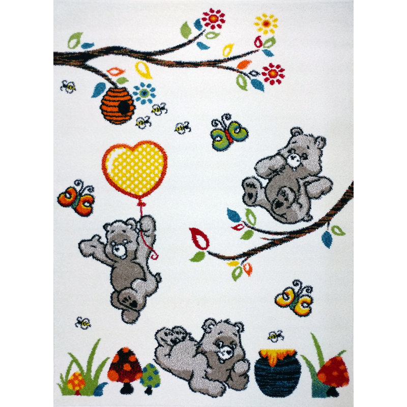 Tapis pour chambre de bébé Antoinette, Rectangle 5 pi 3 po x 7 pi 3 po