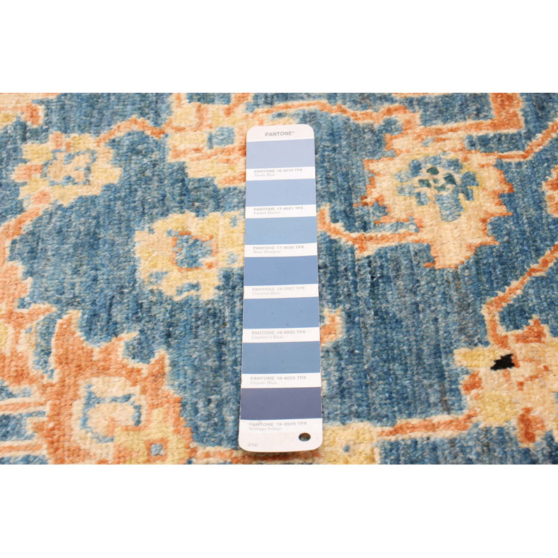 Tapis unique en laine noué à la main 5 pi x 8 pi 9 po nouvel âge Adalciza