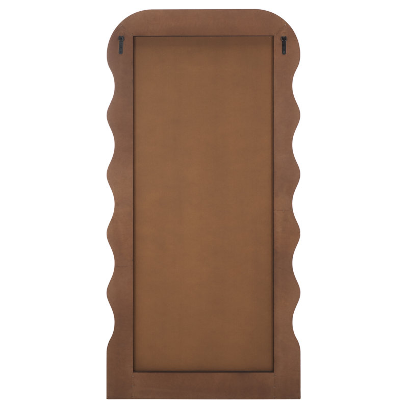 Ranstead Wavy Floor Mirror, Walnut