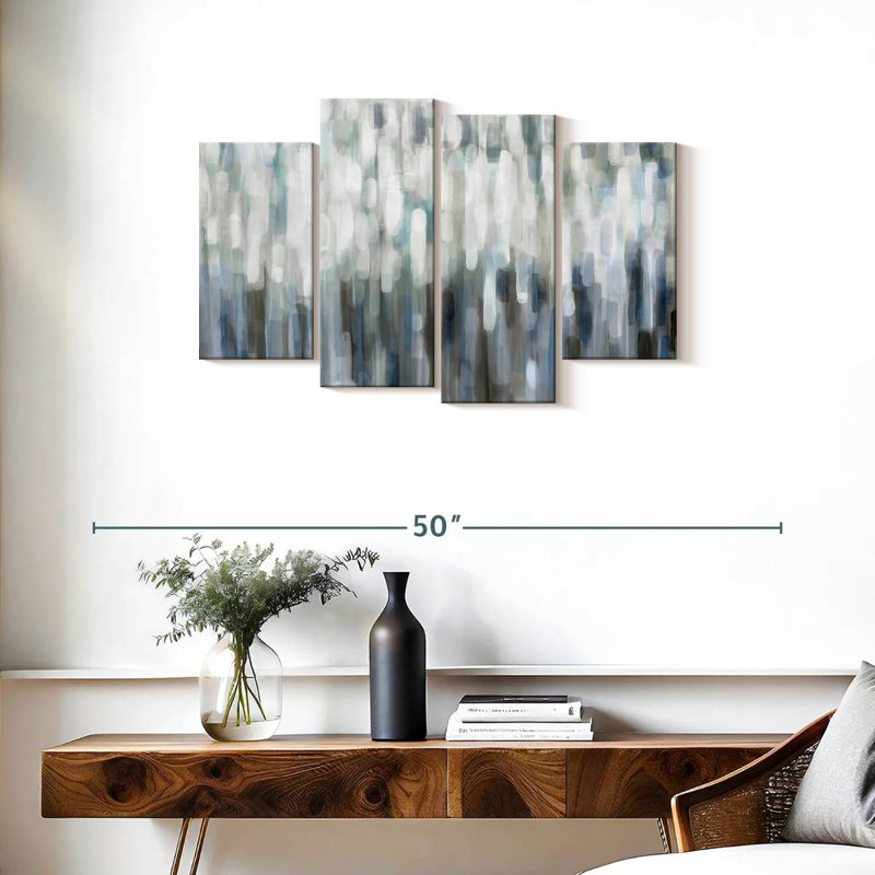 Avery Silver Rain, 22" H x 36" W