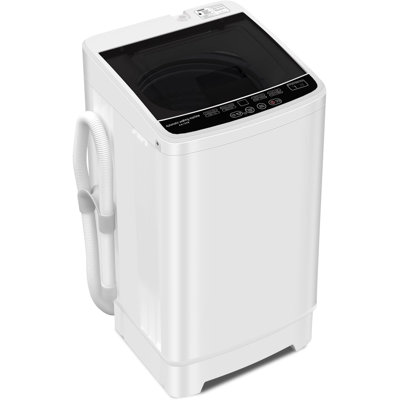 10lbs/ 1.3 Cubic Feet High Efficiency Portable Washer & Dryer Combo with Child Safety Lock,  White