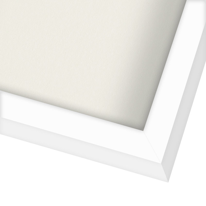 Sturdevant Shadow Box Frame Composite Wood with Glass for Hanging and Tabletop, White, 8" x 10"
