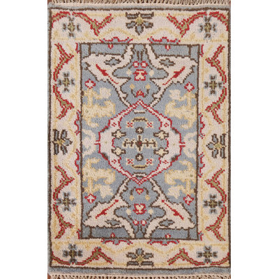 Grey Oushak Indian Rug 2x3