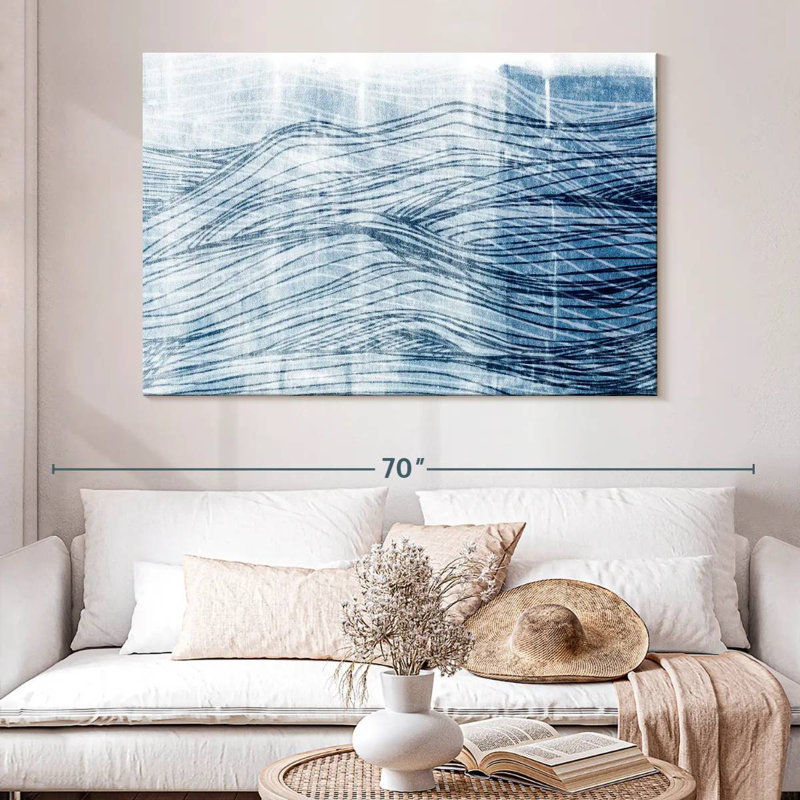 Gillard Indigo Waves I, H 34 po x l 51 po