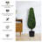 34'' Faux As Pic Topiary in Pot