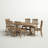 Averie 6 - Person Extendable Pine Solid Wood Solid Wood Top Trestle Dining Set
