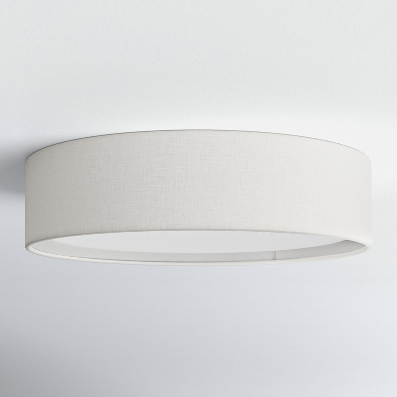 Plafonnier encastré à DEL 5 lumières 20 po Jessalyn, Lin avoine