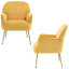 Chaise de salon rembourrée en velours Comfy-77007428-77007448