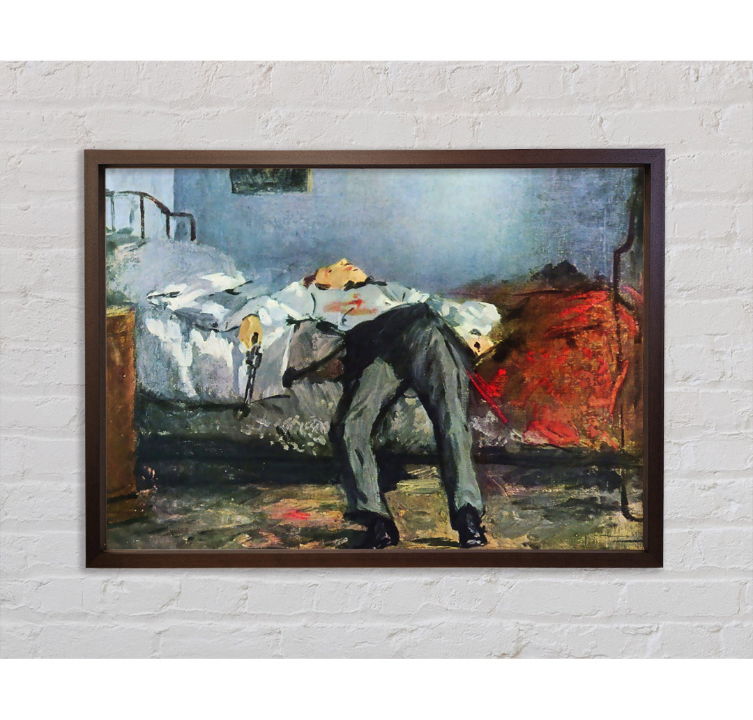 Selbstmord von Edouard Manet - Einzelner Bilderrahmen Kunstdrucke auf Leinwand