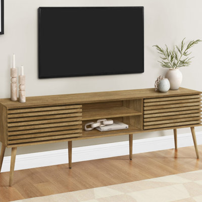 Meuble télé, 72 po, meuble multimédia, meuble de rangement, console, tablettes de rangement, chambre à coucher, salon, stratifié, contemporain, moderne