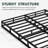 Likins 4 Inch Metal Box Spring with Frabric Cover, Easy Assembly-614264193