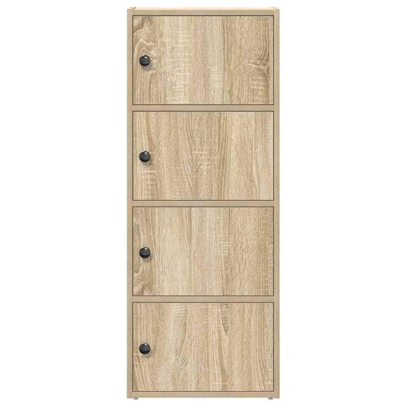 Shanetra 40cm W Bookcase, Sonoma Oak, (4 Shelves) 102cmH x 40cmW x 24cmD