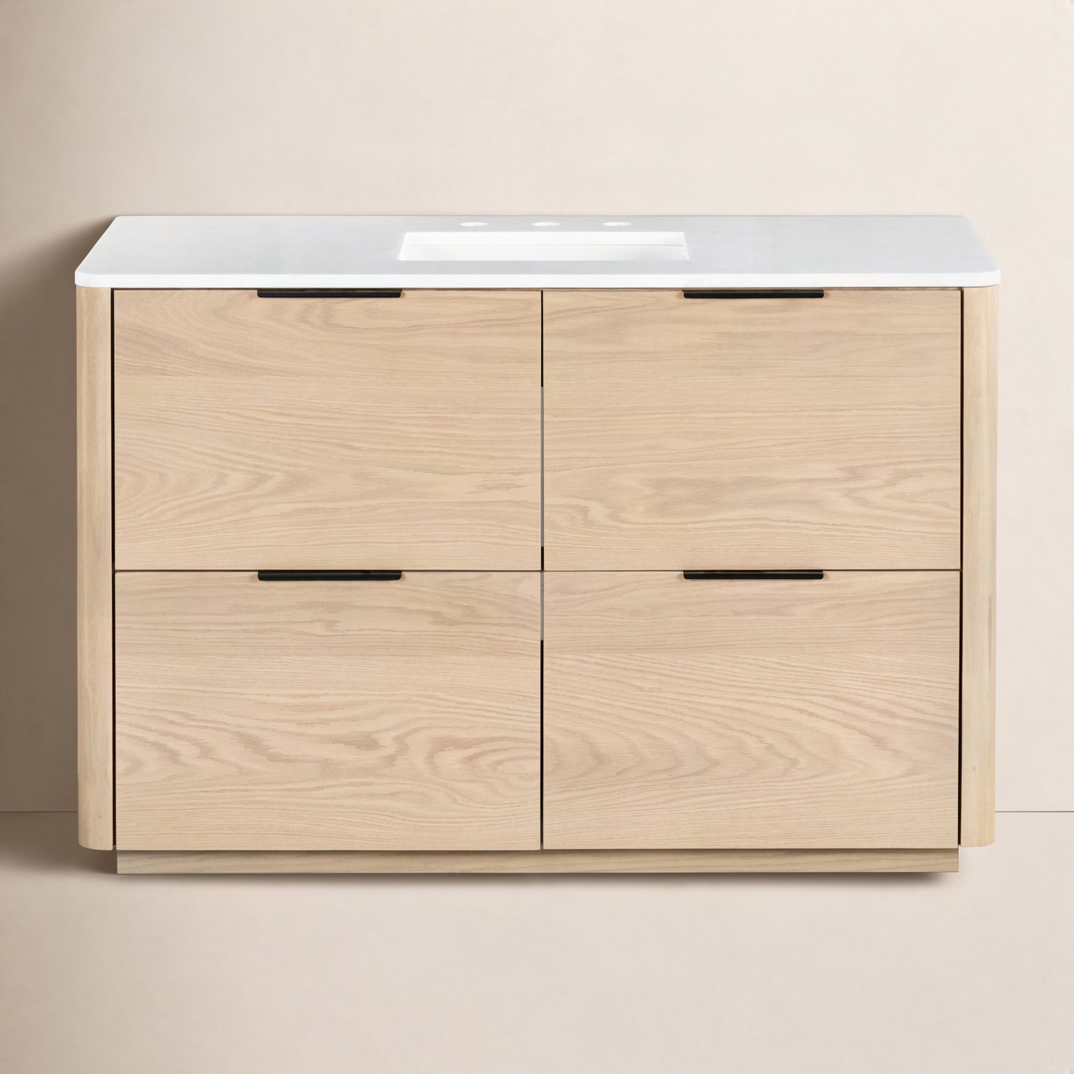 Tahani 48" Genuine Marble Single Bathroom Vanity, Natural